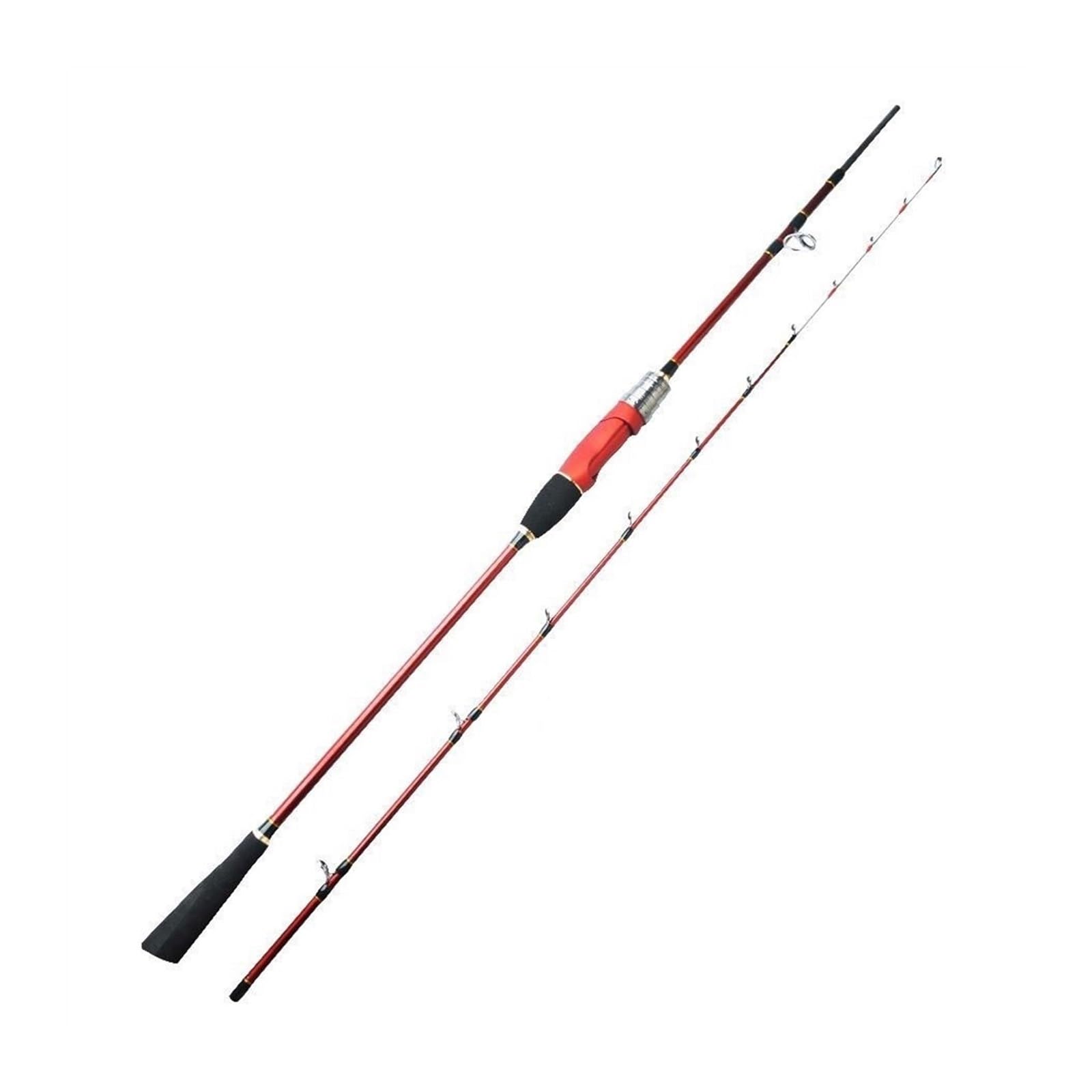Caña de Pescar, Caña de Pescar de Calamar Jigging Ligera, señuelo de 1,68 m, 1,8 m, 1,98 m, máx. 120g, 2 Secciones, Punta M, caña de Pescar for Barco de mar ，Bará De Pescar(1.68m)