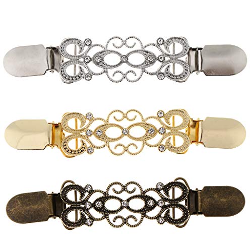 freneci 3 STKS Vrouwen Trui Clips Kraag Clip Blouse Clip Kleren Sluitingen - Image 4