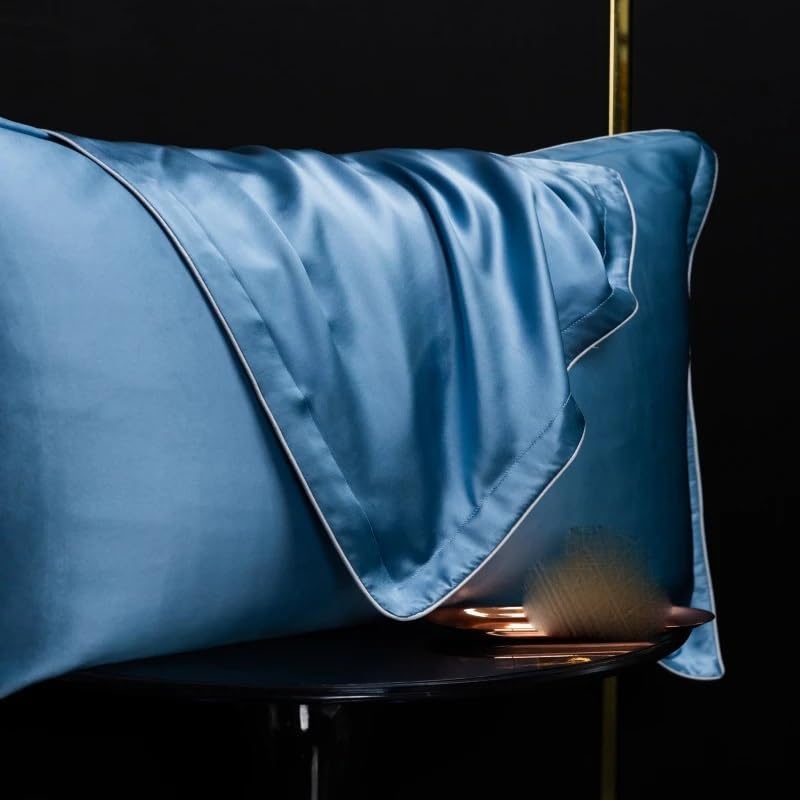 HBJWOV Silk Pillowcase Pillow Cover AB Version Front Back Rayon Fabric