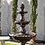 XBrand 3-Tier Freestanding Waterfall Fountain w/Pump & Pineapple Top, 51 Inch Tall, Brown, Large Outdoor Garden Fountain, Ideal for Garden, Porch, and Lawn