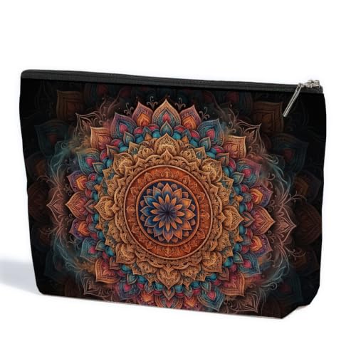 ZHAMEN Mandala Makeup Bag for Women Travel Organizer Pouch Cosmetic Bags 06