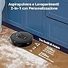 Proscenic Q8 Max Robot Aspirapolvere Lavapavimenti con Mappatura, 5000 Pa/200 min, Svuotamento Automatico di Polvere, Navigazione LiDAR, Anti-Groviglio di Capelli, APP/Aleax/Wifi