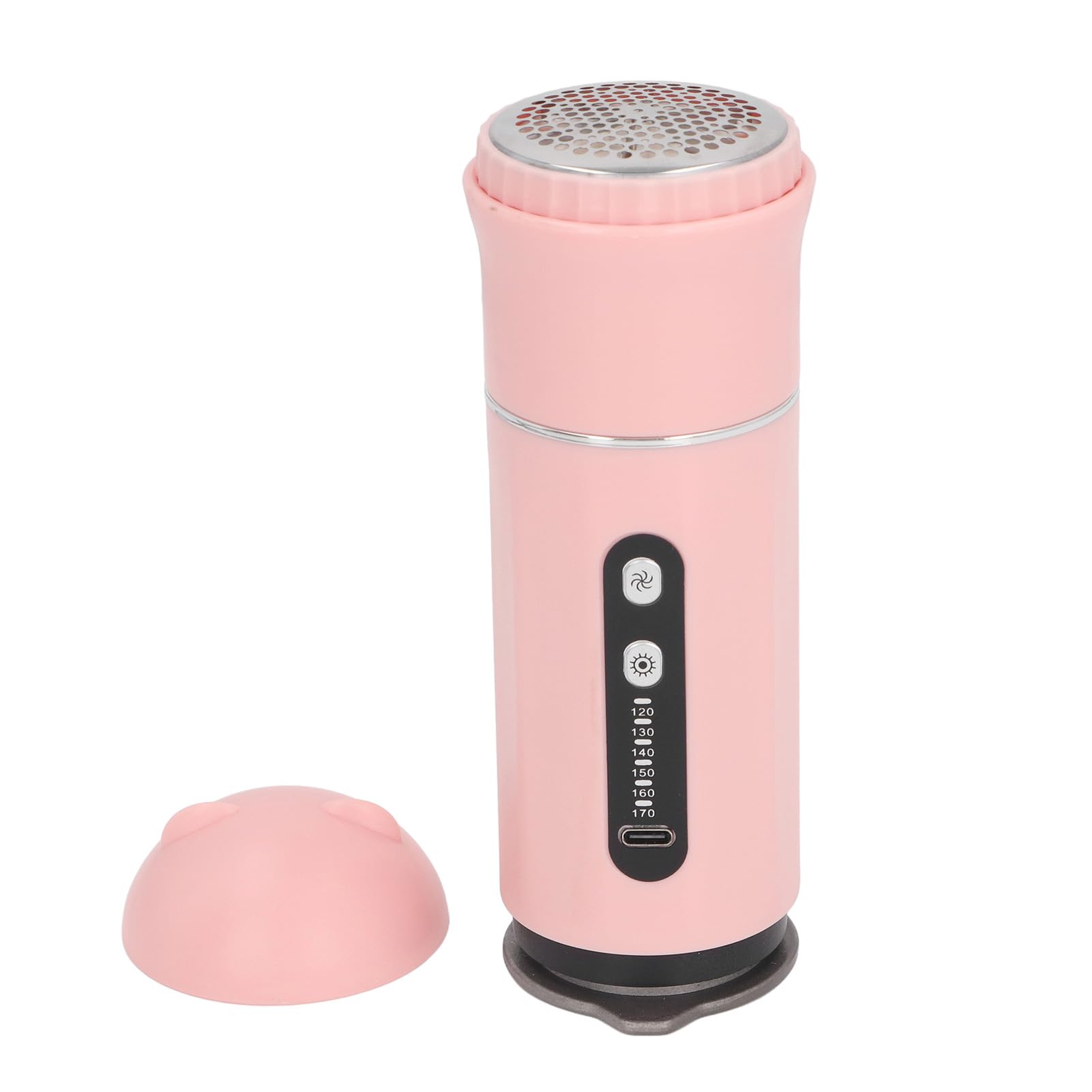 CDQL Afeitadora de Telas, Removedor de Pelusas Recargable, Removedor de Pelusas, Multifunción, Recargable, Portátil, Eléctrico, para Viaje, Plancha de Vapor para Ropa (Rosado)