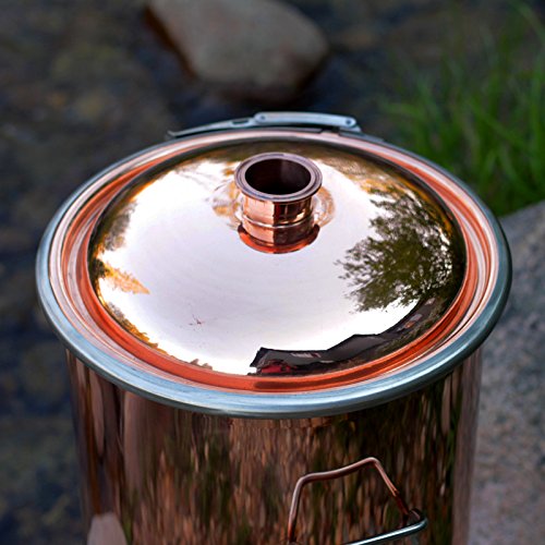13 Gallon Copper Whiskey Distillation Boiler with 3" Tri-clamp Lid
