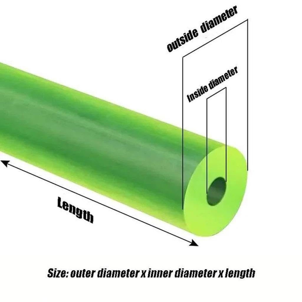 Barra for Tubi in Poliuretano Lunga 500 Mm, Componente Meccanico Smorzatore di Vibrazioni, 1 Pezzo(45x15x500mm)