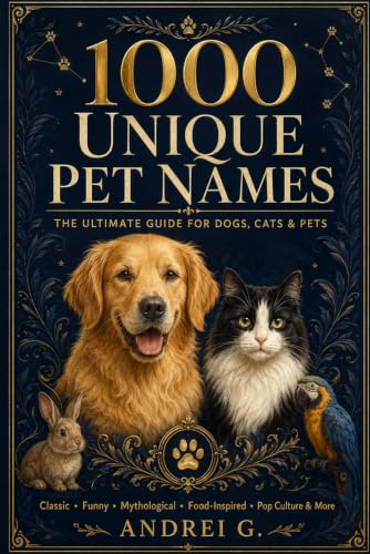 1000 Unique Pet Names: The Ultimate Guide for Dogs, Cats & Pets: A Comprehensive Collection of Classic, Funny, Pop Culture, Mythological, ... Names with Meanings for Every Furry Friend