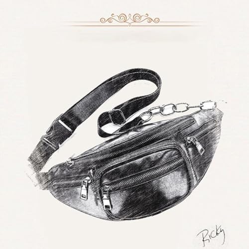 VALICLUD Black Purse Black Purses Tele Chain Purse Black Gym Bag Crossbody Wallet Purse Sports Bag Leisure Bag Shoulder Bag Messenger Bag Pu Leather Chain Bag One Shoulder2