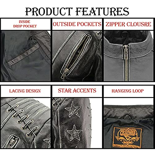 Image of Milwaukee Leather Women's 'Sporty and Elegant' Scooter Style Motorcycle Leather Rider Jacket
