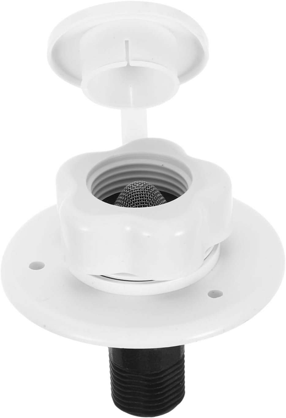 VOSAREA Rv Water Fill Inlet Valve with Check Valve Durable Fill Hatch for Efficient Rv Water Tank Filling Reliable Design for Rv Parts and Use