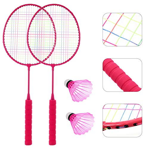 Conjunto de raquete de badminton IMIKEYA para crianças de 3 a 12 anos, conjunto de badminton portáti