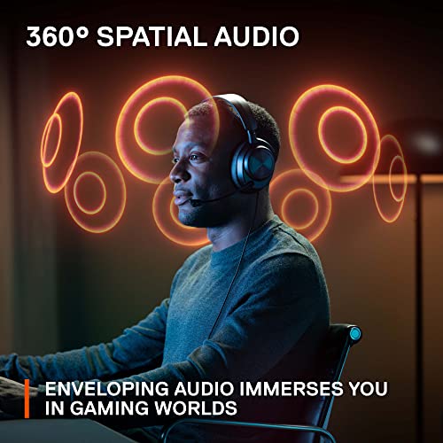SteelSeries Arctis Nova Pro - Multi-System Gaming Headset (PS5, PC, Switch & More) - Premium Hi-Fi Drivers - Hi-Res Certified GameDAC Gen2 with ESS Sabre QuadDAC - 360° Spatial Audio - Retractable Mic - Image 5