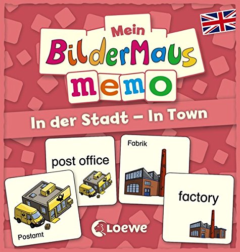 Preisvergleich Produktbild Mein Bildermaus-Memo - Englisch - In der Stadt - In Town (Kinderspiel)