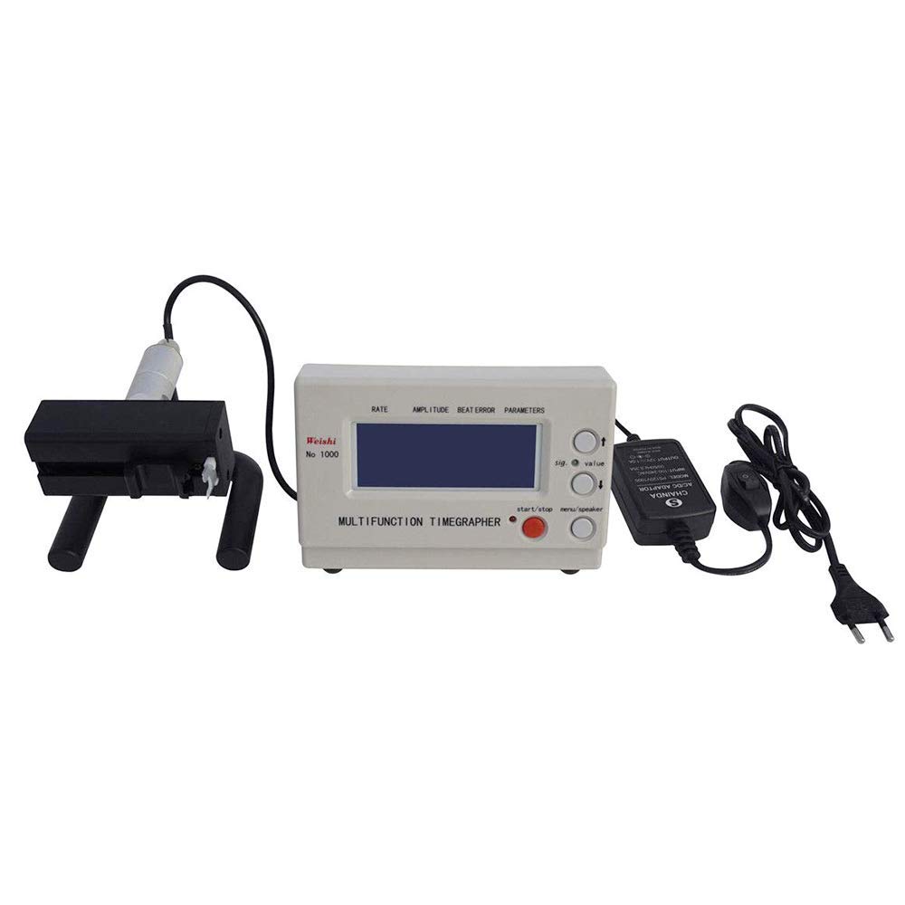 Kacsoo Timegrapher NO.1000/NO.1900 Cronocomparatore Meccanico, tester per la riparazione di orologi, Bianco