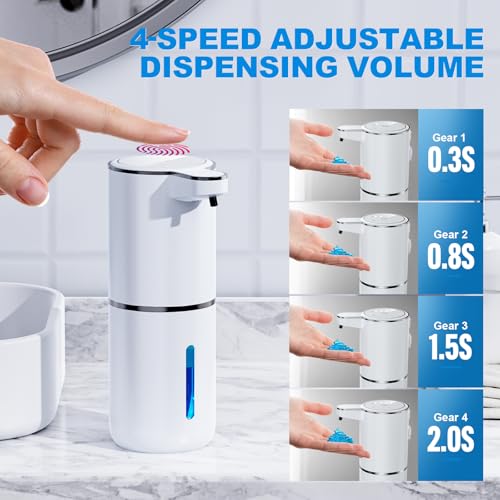 Automatic-Liquid-Soap-Dispenser380ml-Wall-Mount-Touchless-4-Gear-Adjustable-Electric-Liquid-Soap-DispenserUSB-Rechargeable-with-Infrared-Motion-Sensor-for-BathroomKitchenOffice