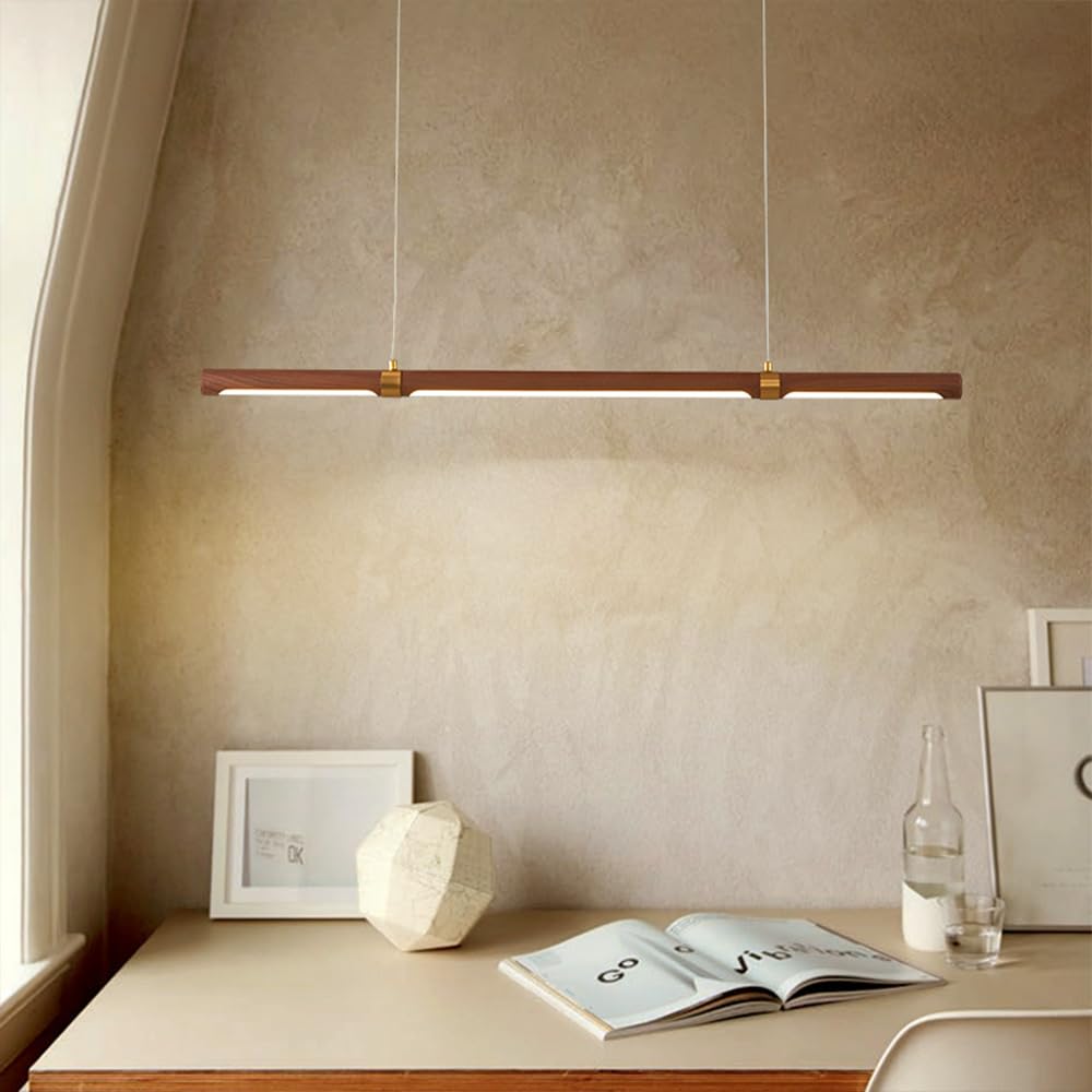 Lampada a Sospensione lineare a LED Lampada da soffitto Moderna Lampada da Tavolo da Pranzo Lampada a Sospensione a Striscia Lunga Luci per Isola Cucina Ristorante Ufficio Deco s