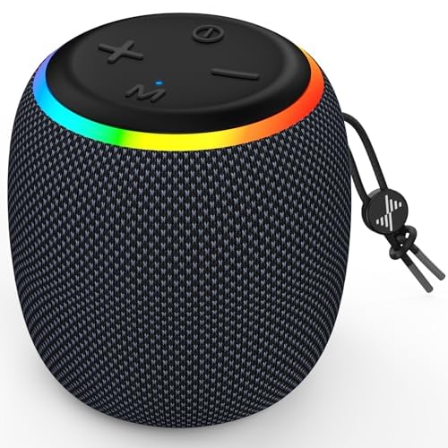Image of LENRUE Bluetooth Speaker, Wireless Speaker with Dynamic Light Show, Crisp Sound, TWS, Portable Speaker for Phones, Tables, Indoor, Outdoor
