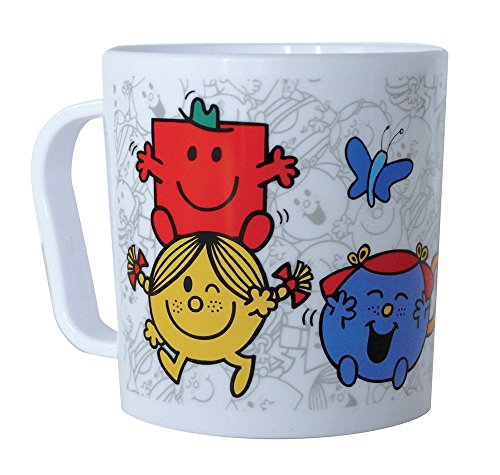 Fun House 005184 Monsieur Madame Mug Micro-Ondable pour Enfant Polypropylène Multicolore 10,5 x 8,2 x 8,7 cm