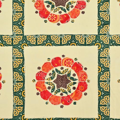 Image of 100% Cotton Single Bedsheet with 1 Pillow Cover | 240 TC Pure Cotton Flat Bed Sheet | Traditional Jaipuri Printed Bedding Set | Soft & Breathable | 60 x 90 Inch (Rangmahal Single 69)