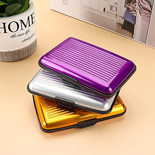 RFID Blocking Credit Card Holder Coin Purse Aluminum Metal Waterproof Anti-Theft Wallet Business Car4