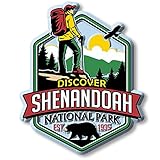 Shenandoah National Park Magnet by Classic Magnets, 2.9" x 3.6", Collectible 3D Rubber Vintage-Style Souvenirs and Gifts Made in The USA