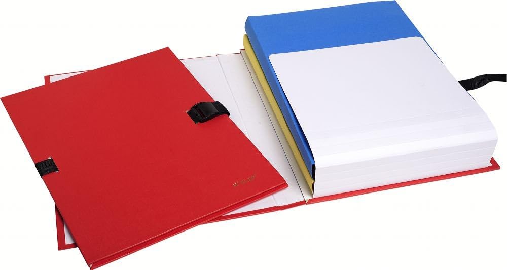 Exacompta Expanding Folder with N'Clip, A4 - Red