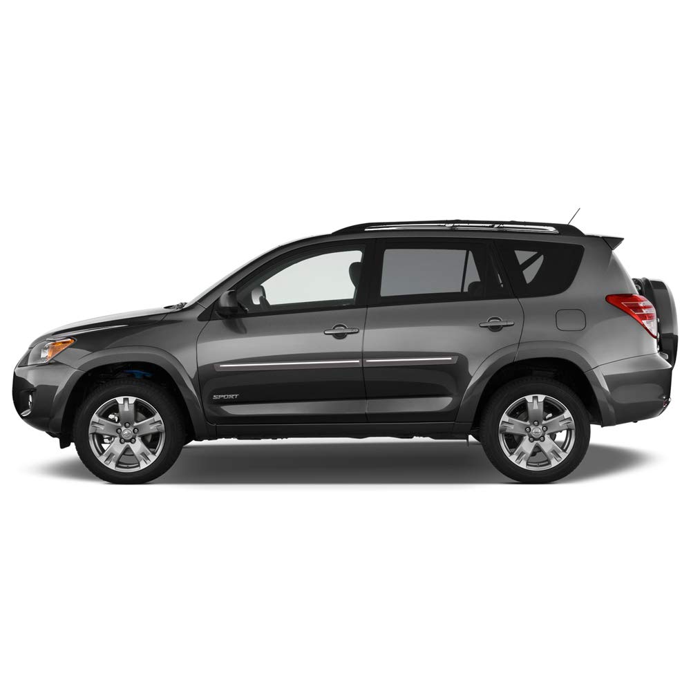 Dawn Enterprises CF2-RAV4 Chromeline Body Side Molding Compatible with Toyota RAV4 - Black Forest Pe