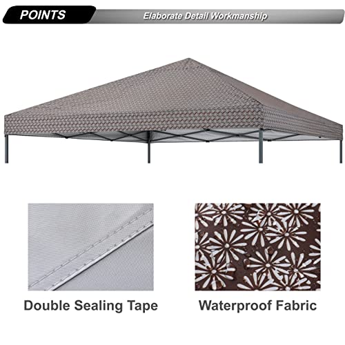 Image of ABCCANOPY Replacement Canopy Top for Pop Up Canopy Tent 10x10 Flower