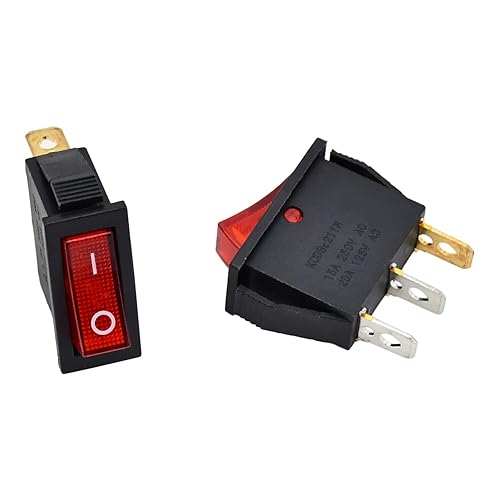 Miniatura 3 de 2 unids 20 amperios 120 V interruptor basculante 120927-24 28785 compatible con chimeneas eléctricas Desa FMI