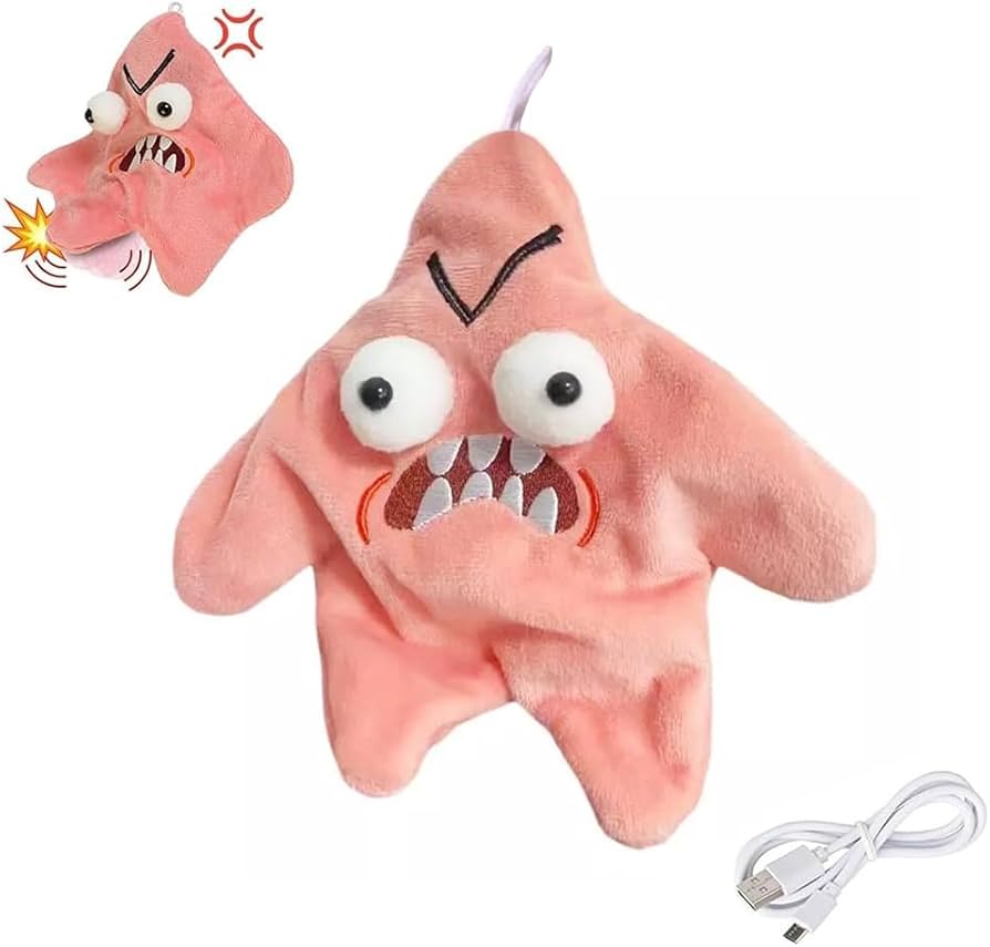 Amazon.co.jp: 怒っているヒトデ ぬいぐるみ 動く星の人形 USB充電