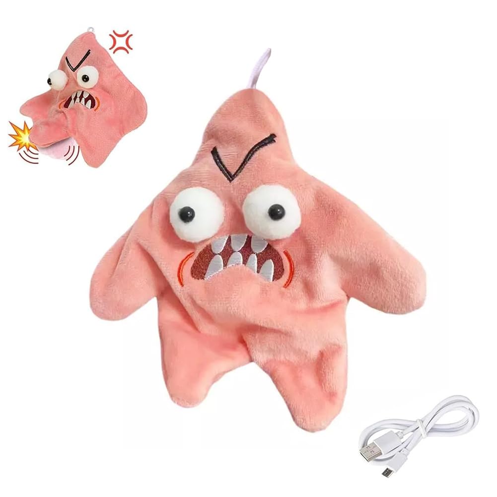 Amazon.co.jp: 怒っているヒトデ ぬいぐるみ 動く星の人形 USB充電