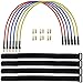 6PCS ESC Extension Cable Electronic ESC Motor Cable with 6 Pairs 3.5mm Banana Plug & 4PCS Cable Ties RC Car Boat Parts 16AWG 30CM
