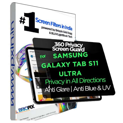Image of Pxin Tablet Privacy Guard compatible with Samsung Galaxy tab S11 ultra | Privacy screen protector | Anti Glare | Anti Spy Screen | Reduces blue light | 360 degree Privacy Screen | Eye Protection