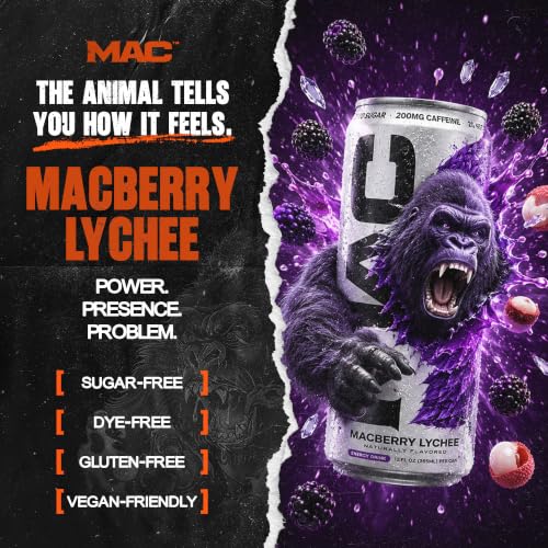 MAC Energy by Conor McGregor Macberry Lychee Sugar Free Energy Drink