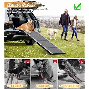 Dogrampforcarsuvtruckandvehicleportableandadjustabledogrampsforsmallmediumlargedogs63x17foldingdogrampwithantisliprugsurfaceoutdoorlargedogrampupto250lbs Urban Country Home Decor Dog ramp for car suv truck and vehicleportable and adjustable dog ramps for small medium large dogs63×17 folding dog ramp with anti slip rug surface outdoor large dog ramp up to 250lbs urban country home decor