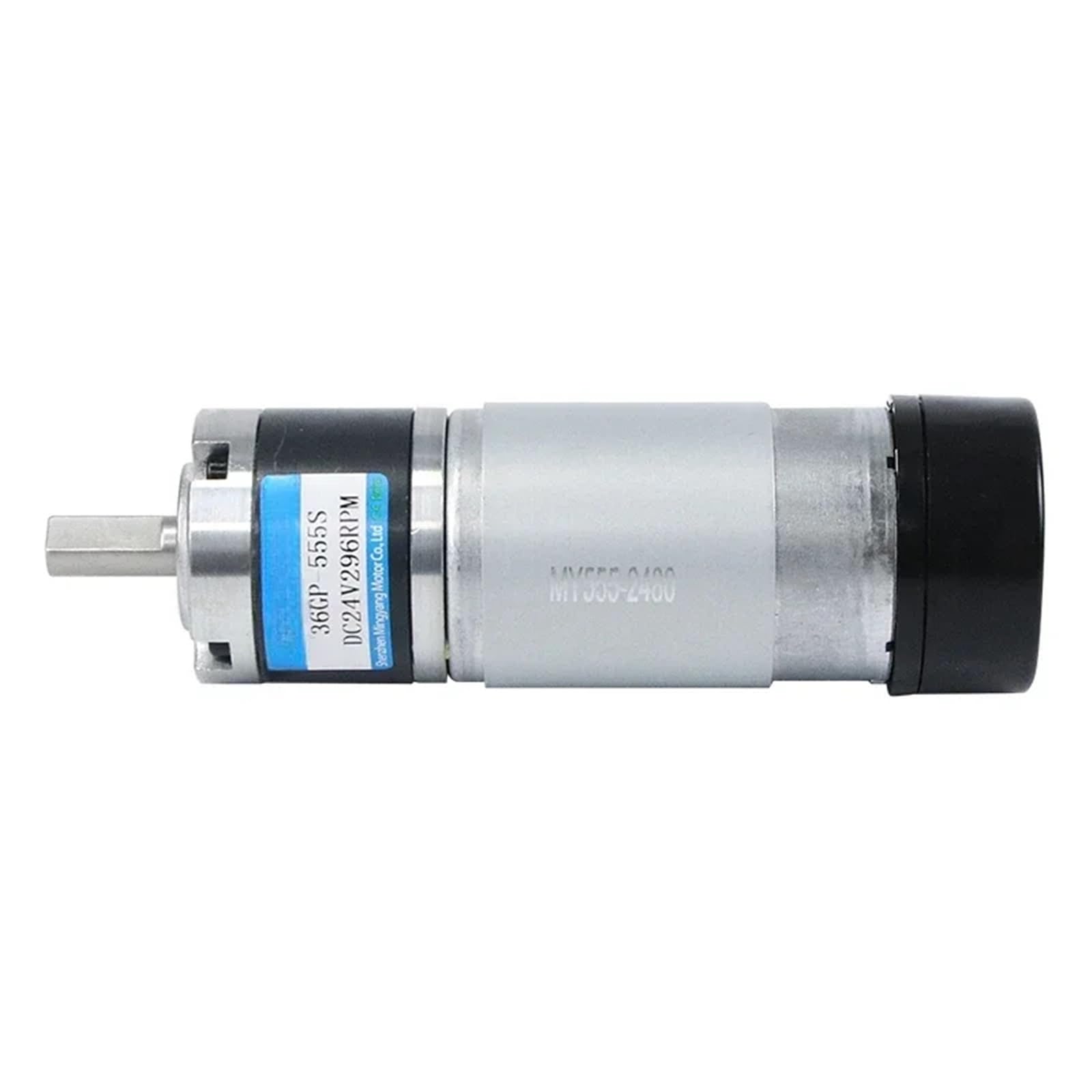 Motorreductor de CC en miniatura de 12 V y 24 V, engranaje planetario 555S con codificador, motor de control de velocidad grande, pequeño(6mm output shaft,16rpm,24V Single motor)