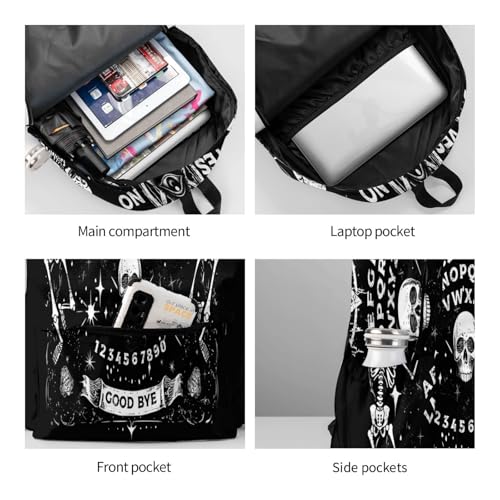 Skull Backpack Laptop Backpacks Multipurpose Daypack For Men Women Travel Hiking4