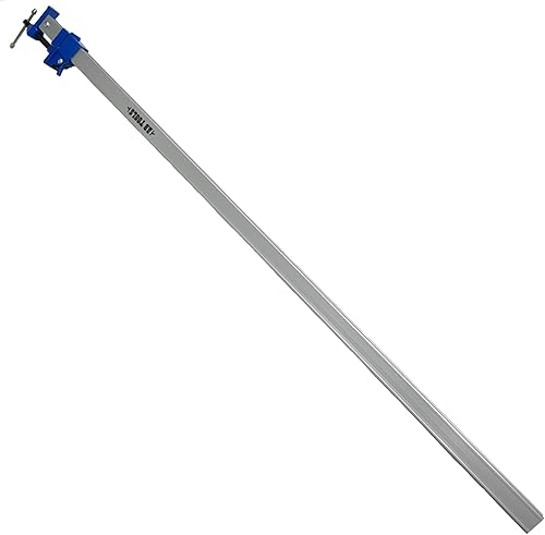 Miniatura 2 de 48" (1200 mm) Abrazadera de aluminio de agarre de banco Soporte de trabajo Vice Slide Cramp