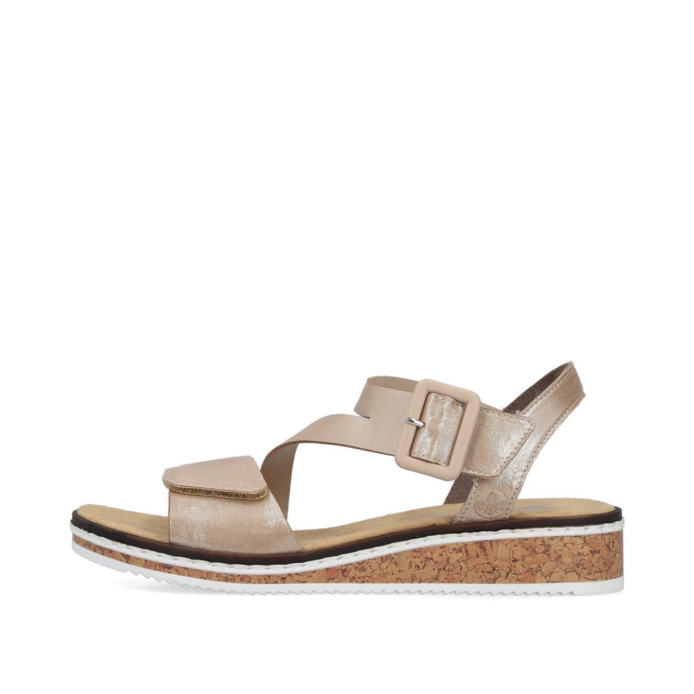 Rieker Femme Sandales V3660, Dame Sandales Fines