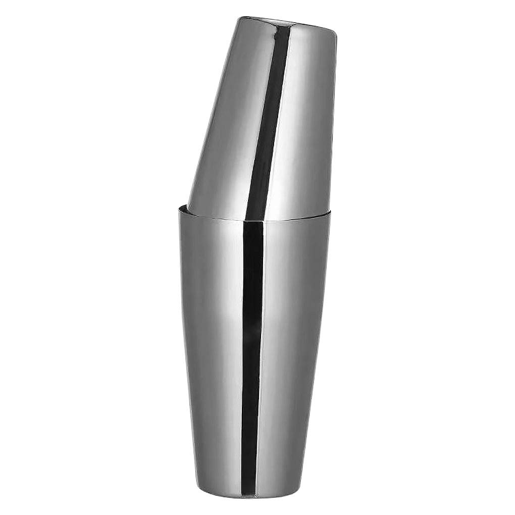 Coctelera Boston de acero inoxidable para evitar derrames al mezclar tus bebidas de bar