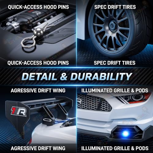 Image of The Little Ones 4x4 Rc Drifting Car - Rc Drift Cars High Speed Remote Control Drift Car 2.4GHz Remote Control Drift Stunt Off Road Cars 360 Rotation Toys for Kids & Adults Boys & Girls [Drifter X]