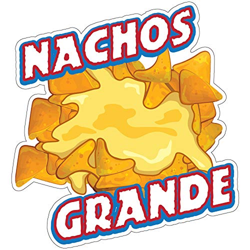 SignMission 16 in. Nachos Grande Decal Concession Stand Food Truck