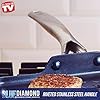 Blue Diamond 14 Piece Nonstick Cookware Set & 11" Griddle Pan, Diamond Ceramic Pots & Pans, Dishwasher & Metal Utensil Safe, Non Toxic PFAS-Free, Kitchen Cooking Sauce & Saute Pans, Oven 600F, Blue #3