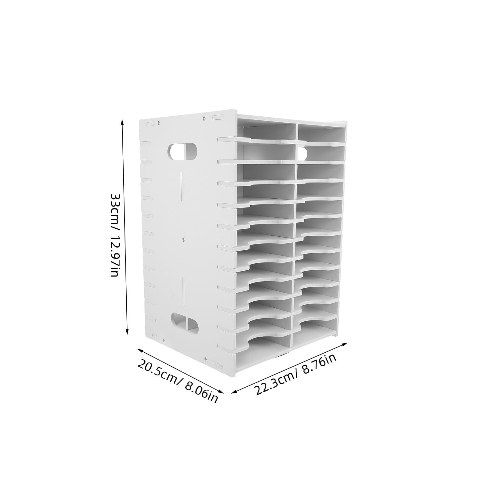 Homoyoyo Supporto per Tampone di Inchiostro da 48 Slot - Supporto per Tampone di Timbro - Vassoio Girevole a 360 Gradi di Grande Capacità per Forniture Artigianali 12,99x8,78x8,07 Pollici