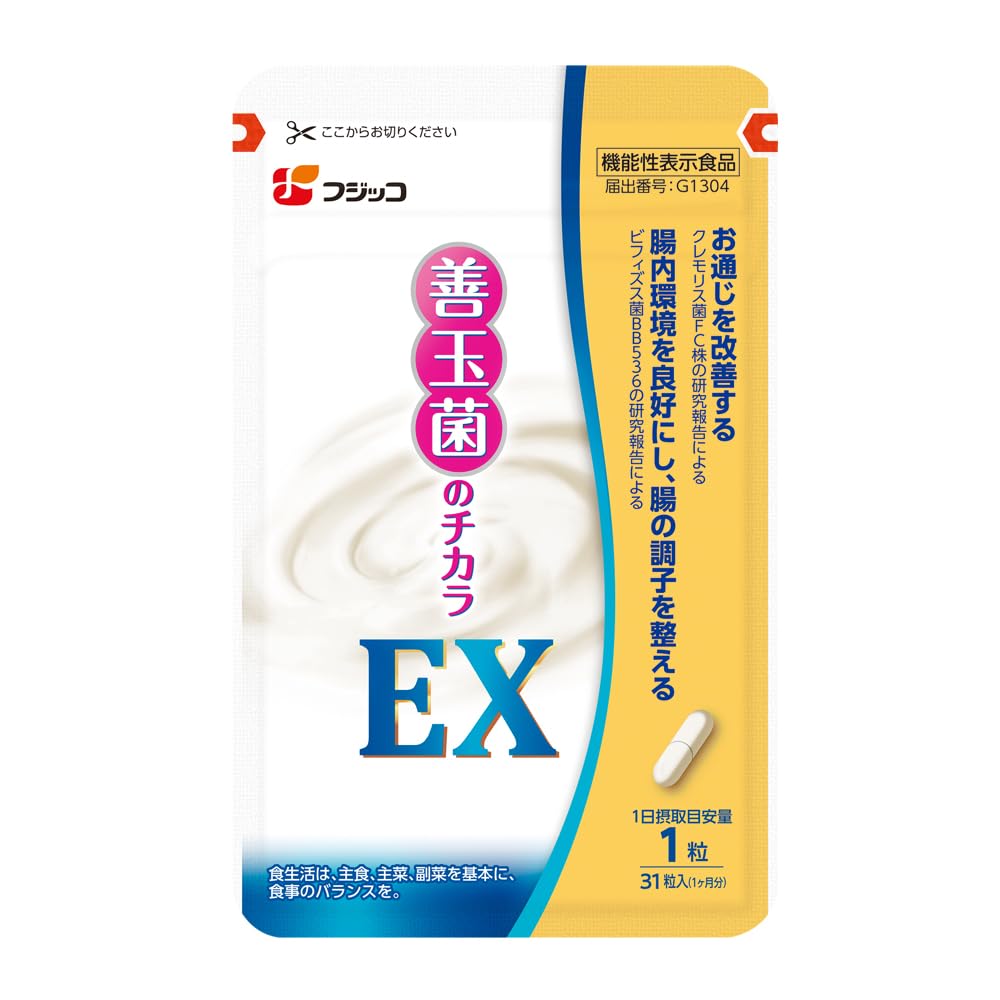 Amazon | フジッコ 善玉菌のチカラEX【機能性表示食品】 (31粒入り/約1