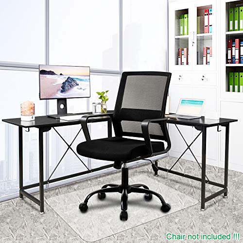 Dinosaur Office Chair Mat For Hard Floors, 48"X59" Transparent Floor Mats, Easy Glide For Chairs，Wood/Tile Protection Mat For Office & Home (48"X59" Rectangle) #TOP1