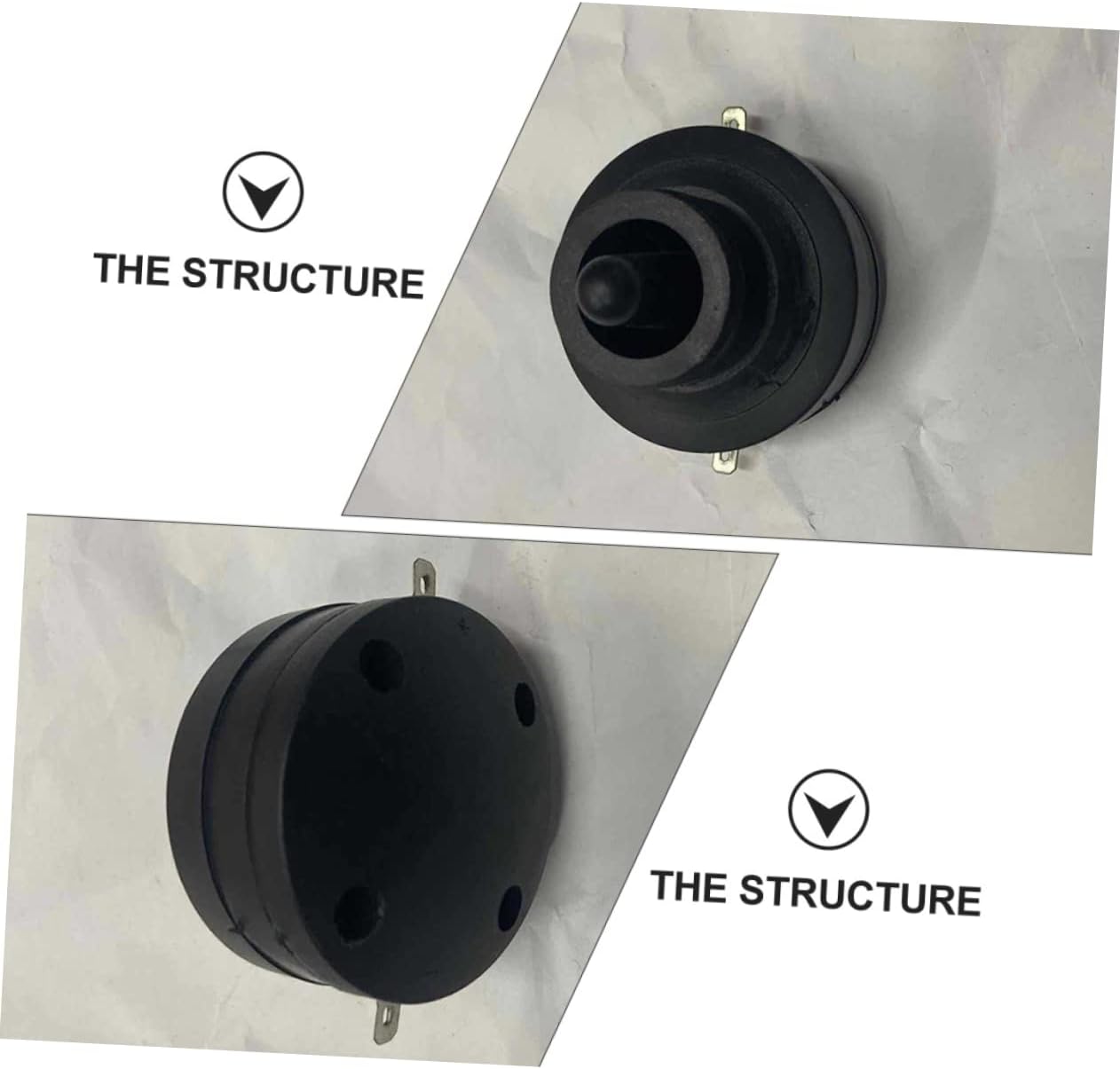 8pcs Auto Tweeter Horn Durable Piezoelectric Speakers for Car Audio Systems Loud Sound Stain Resistant Design for Car Modifications