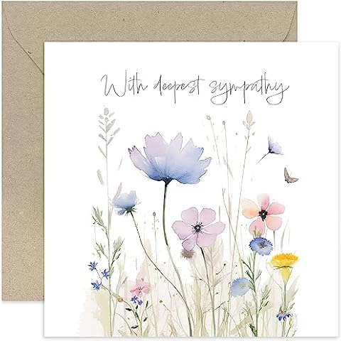 Old English Co. Sympathy Watercolour Card Cover
