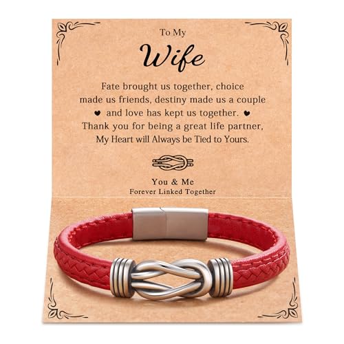 FYUKISS-Forever-Linked-Together-Leather-Bracelet-for-Daughter-Granddaughter-Wife-Mom-Niece-Birthday-Christmas-Mothers-Day-Gifts-for-Her