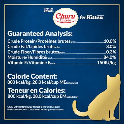 Image of INABA Churu Entree Pate Kitten Wet Cat Food Cup, Tuna, 6ct