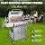 Bestfire 68,000 BTU 5 Burner Propane Gas Grill with Side Burner-Professional-Grade Stainless Steel Outdoor BBQ Grill-647 sq in Cooking Space&Porcelain Cast Iron Grrates-Patio Cart Design for Backyard